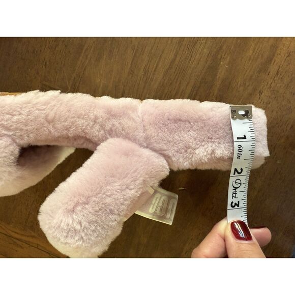 UGG Oh Yeah Slides Women’s 10 Soft Amethyst Pink Lilac Fluffy Slingback Sandals - Picture 6 of 13